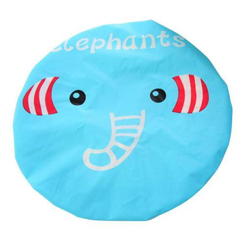 1Pcs Women Kids Hair Protective Cap Cute Waterproof Shower Cartoon Cap Spa Cap Saunas Lace Elastic Band Cap Home Shower Caps