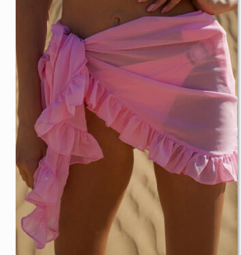 Wrap Kaftan Sarong Beach Sexy Skirts 9 Color Swimsuit Cover-Ups  Women Chiffon Swimwear Pareo Scarf Bikini Cover-Ups 2021